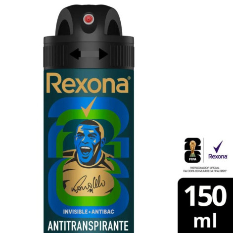 Desodorante Antitranspirante Aerosol Rexona Men Antibacterial + Invisible 72h 150ml