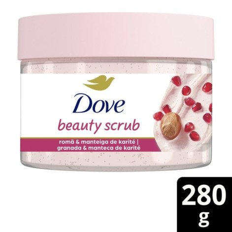 Sabonete Esfoliante Corporal Dove Beauty Scrub Romã e Manteiga de Karité 280g