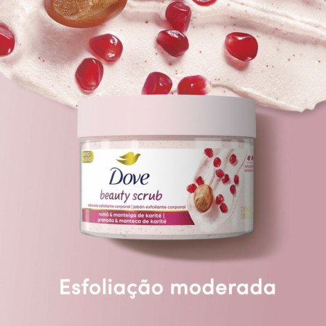 Sabonete Esfoliante Corporal Dove Beauty Scrub Romã e Manteiga de Karité 280g