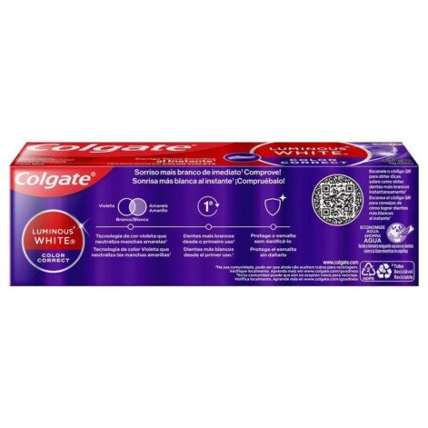Creme Dental Colgate Luminous White Color Correct Fresh Mint 70g
