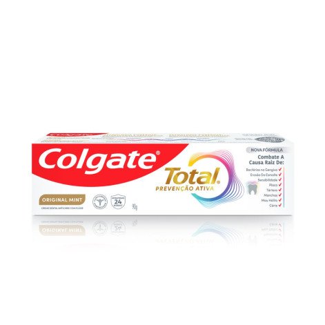 Creme Dental Colgate Total Prevenção Ativa Original Mint 90g