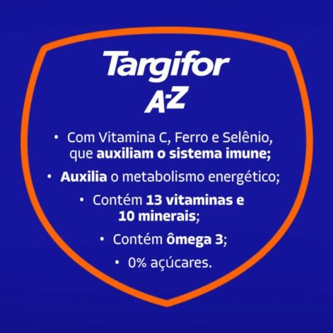 Polivitamínico Targifor Imunidade A-Z 60 Cápsulas