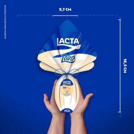 Ovo de Páscoa Lacta Laka Chocolate Branco 162g