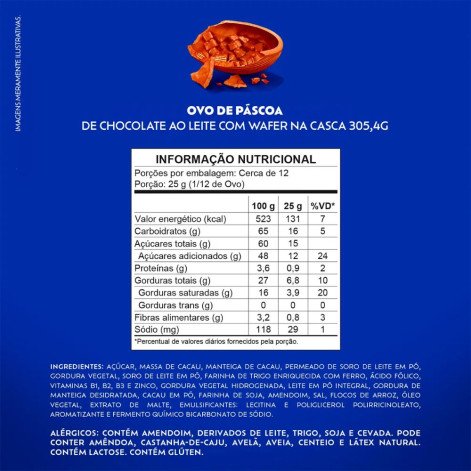 Ovo de Páscoa Lacta Bis Ao Leite 305,4g