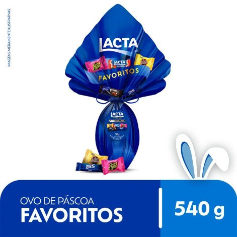 Ovo de Páscoa Lacta Favoritos 540g