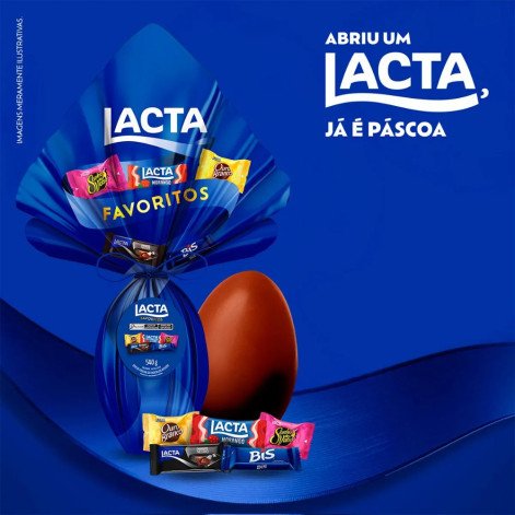 Ovo de Páscoa Lacta Favoritos 540g