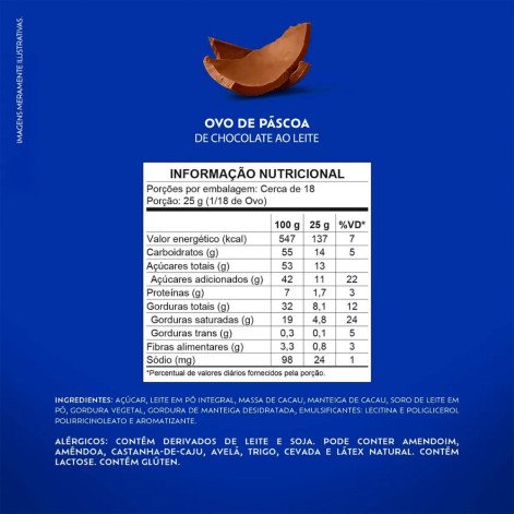 Ovo de Páscoa Lacta Favoritos 540g