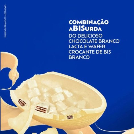 Ovo de Páscoa Lacta Bis Branco 234g