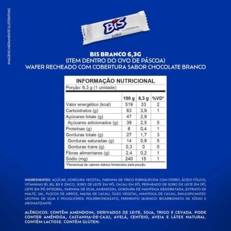 Ovo de Páscoa Lacta Bis Branco 234g