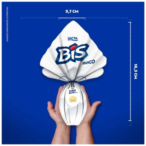 Ovo de Páscoa Lacta Bis Branco 234g