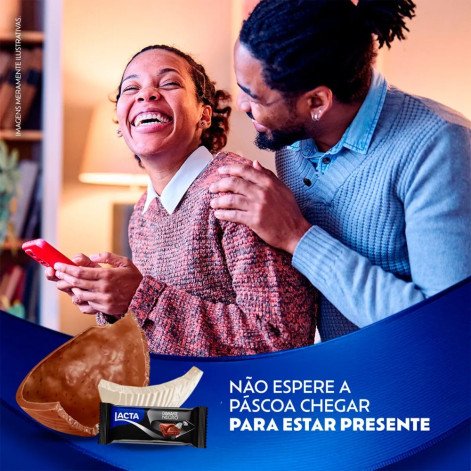 Ovo de Páscoa Lacta Diamante Negro e Laka 494g