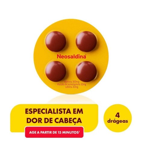 Neosaldina Analgésico 4 Drágeas