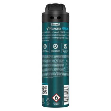 Desodorante Antitranspirante Aerosol Rexona Men Xtracool 72h 150ml