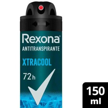 Desodorante Antitranspirante Aerosol Rexona Men Xtracool 72h 150ml