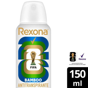 Desodorante Antitranspirante Aerosol Rexona Bamboo Feminino 72h 150ml