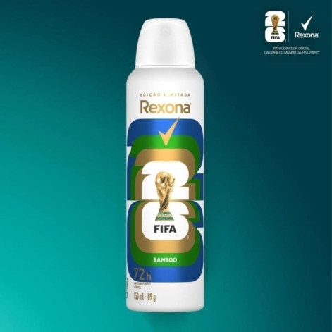 Desodorante Antitranspirante Aerosol Rexona Bamboo Feminino 72h 150ml