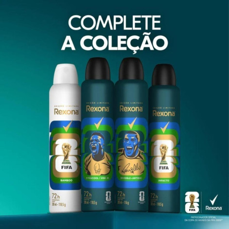 Desodorante Antitranspirante Aerosol Rexona Bamboo Feminino 72h 150ml