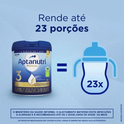 Fórmula Infantil Aptanutri Premium 3 Danone 1 a 3 anos 800g