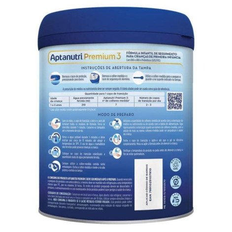 Fórmula Infantil Aptanutri Premium 3 Danone 1 a 3 anos 800g