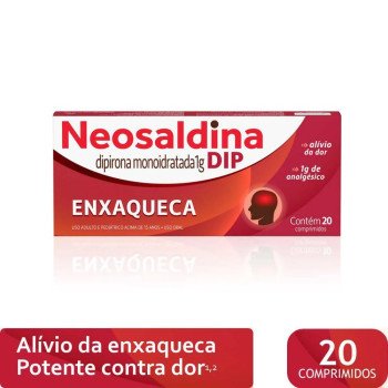 Neosaldina DIP Dipirona 1g 20 comprimidos