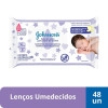 Lenço Umedecido Johnson's Baby Hora do Sono Hipoalergênico Sem Álcool 48 unidades