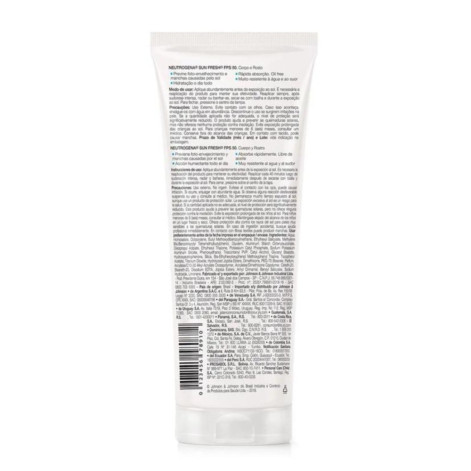 Protetor Solar Corporal Loção FPS 70 Neutrogena Sun Fresh 200ml