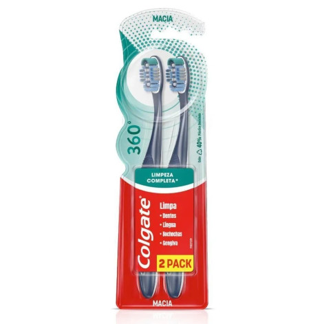 Escova Dental Colgate 360° Macia Leve 2 e Pague 1