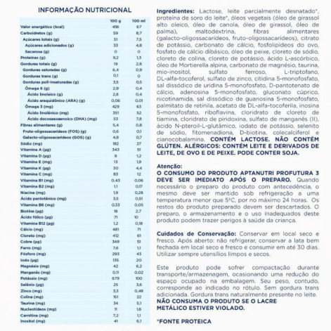 Fórmula Infantil Aptanutri Profutura 3 Danone 1 a 3 anos 800g