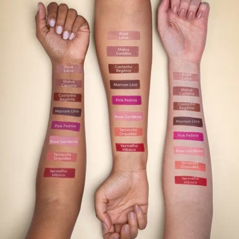 Batom Líquido Niina Secrets Skinny Matte Vermelho Hibisco 5ml