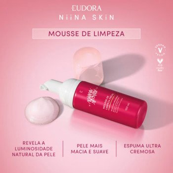 Mousse de Limpeza Facial Niina Secrets Skin Pink 150ml