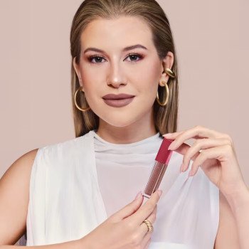 Batom Líquido Niina Secrets Skinny Matte Castanho Begônia 5ml