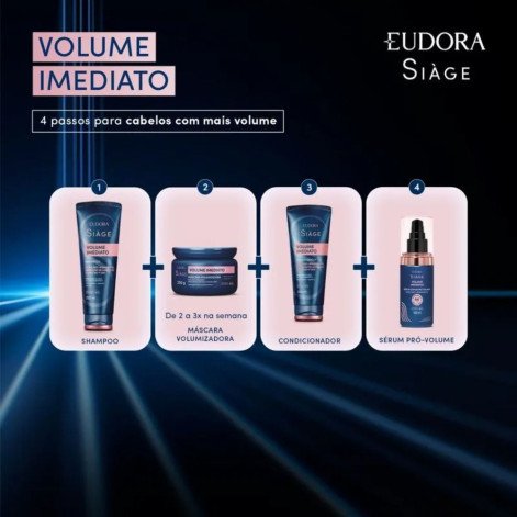 Shampoo Eudora Siàge Volume Imediato 250ml