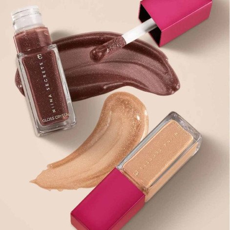 Gloss Labial Niina Secrets Crystal Cream Ônix 7ml