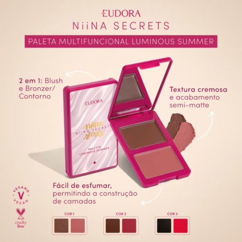 Paleta Multifuncional Niina Secrets Luminous Summer Cor 01 7g