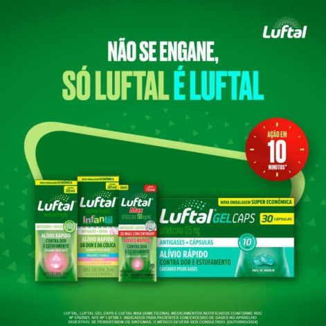 Luftal Max Simeticona 150mg/ml Cereja Gotas 15ml