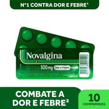 Novalgina Dipirona 500mg 10 comprimidos