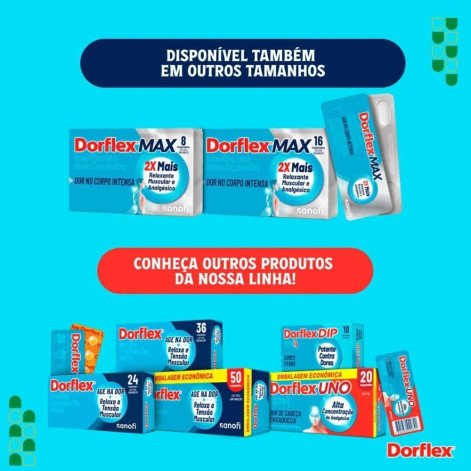 Dorflex MAX Analgésico e Relaxante Muscular 4 Comprimidos