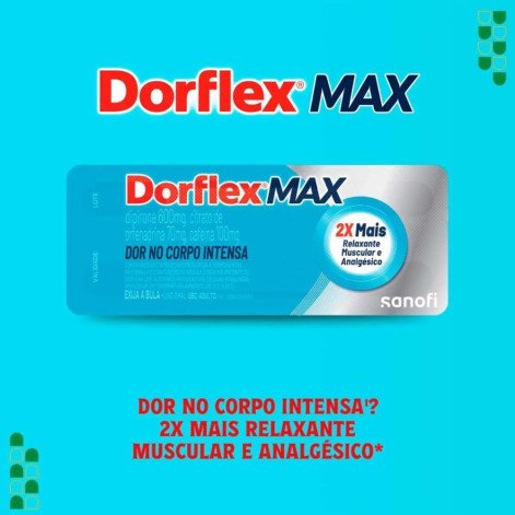 Dorflex MAX Analgésico e Relaxante Muscular 4 Comprimidos