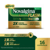 Novalgina Flash 1g Dipirona + 130mg Cafeína 16 comprimidos