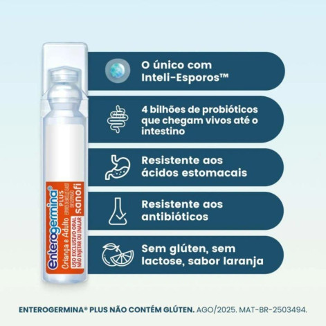 Enterogermina Criança e Adulto 5 Frascos de 5ml