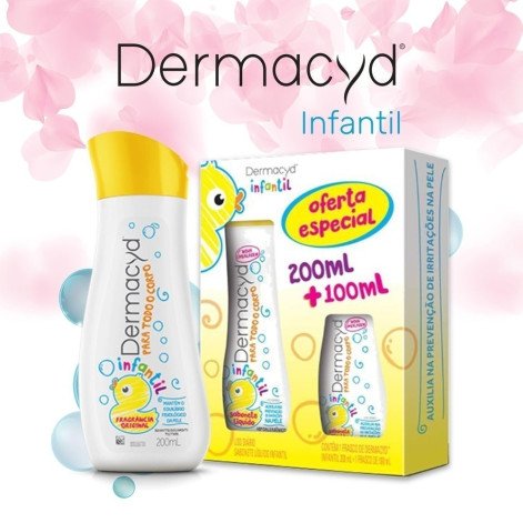 Kit Sabonete Líquido Íntimo Dermacyd Infantil 200ml + 100ml