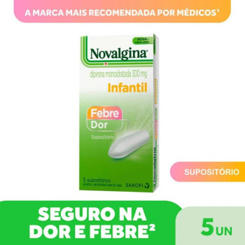 Novalgina Infantil Dipirona 300mg 5 supositórios