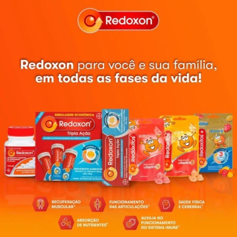 Vitamina C Efervescente Redoxon Tripla Ação 30 comprimidos