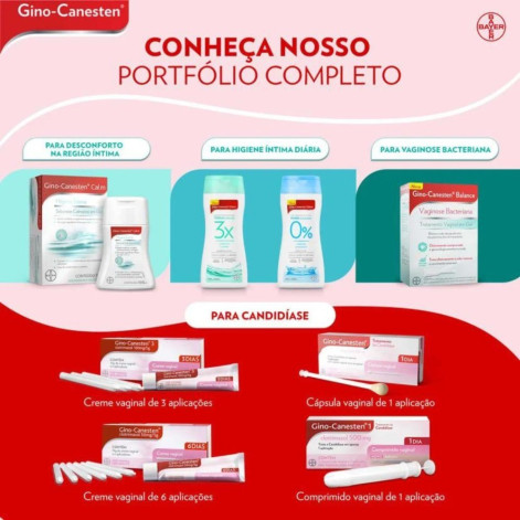Gino-Canesten Balance Gel Vaginal Com 7 Aplicadores de 5ml Bayer