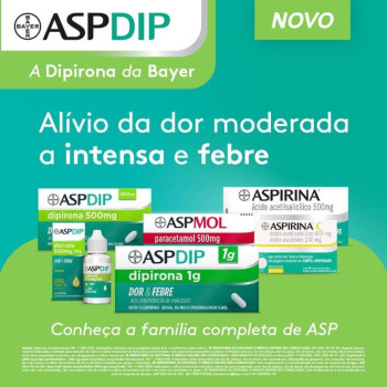 Dipirona Aspdip 500mg/ml Gotas Abacaxi 20ml Bayer