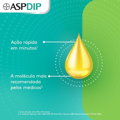 Dipirona Aspdip 500mg/ml Gotas Abacaxi 20ml Bayer