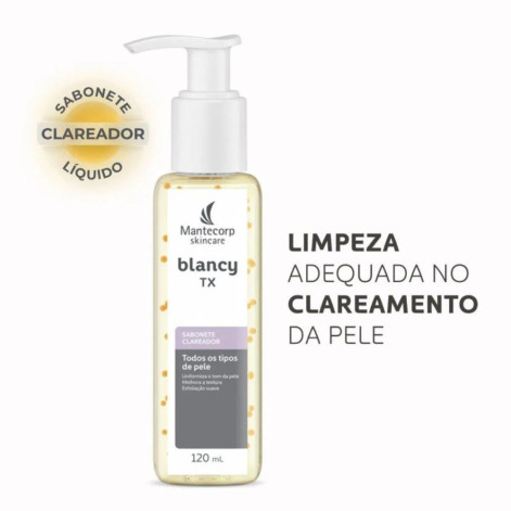 Sabonete Líquido Facial Clareador Mantecorp Blancy TX com 120ml