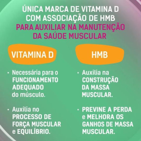 Vitamina D Addera + Muscular HMB 2.000UI com 30 Sachês