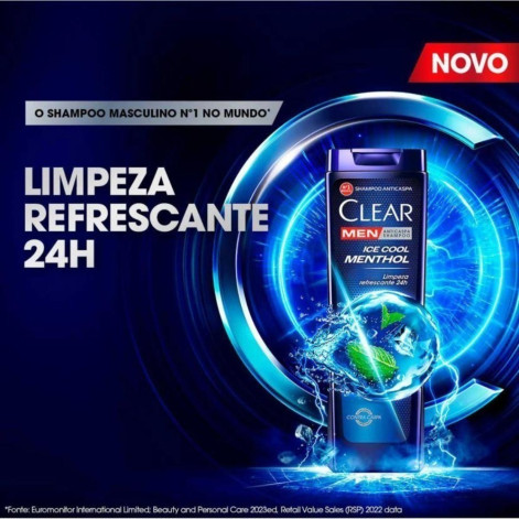 Shampoo Anticaspa Clear Men Ice Cool Menthol 200ml
