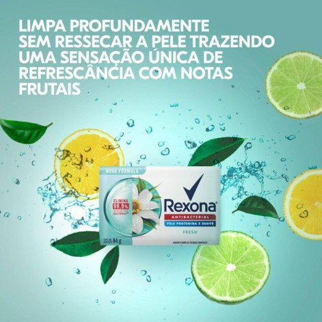 Sabonete em Barra Rexona Antibacterial Fresh 84g